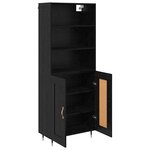 vidaXL Haut Armoire Chêne noir 69 5 x 34 x 180 cm Bois d'ingénierie