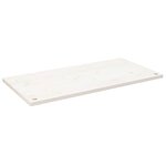 vidaXL Dessus de bureau blanc 110x55x2 5 cm bois massif de pin