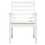 vidaXL Chaises de jardin 2 Pièces blanc 60x48x91 cm bois massif de pin
