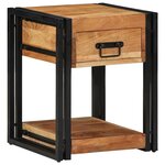 vidaXL Cabinet de chevet Marron 40 x 40 x 50 cm Bois d'acacia massif