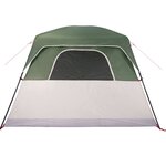 vidaXL Tente de cabine familiale 6 personnes vert imperméable