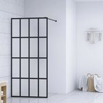 vidaXL Écran de douche Verre trempé dépoli 140x195 cm