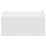 vidaXL Tables de chevet flottantes 2 Pièces Blanc bois d’ingénierie