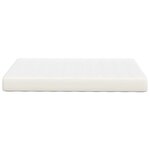 vidaXL Matelas de Lit avec matelas Crème 120 x 190 cm tissu