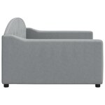 vidaXL Lit de repos gris clair 100x200 cm tissu
