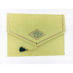 PAPERTREE TAJ Lot de 5 Enveloppes cadeau (A5) - Anis