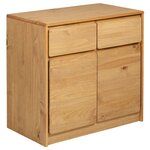 vidaXL Buffet SAUDA chêne 80x43x75 5 cm bois massif de pin