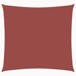 vidaXL Voile de parasol tissu oxford carré 6x6 m terre cuite