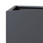 vidaXL Jardinières 2 Pièces anthracite triangulaire 40x34 5x70 cm acier