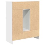 vidaXL Buffet avec tiroirs et portes blanc 73x31x90 cm