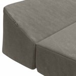 vidaXL Canapé-lit pliable Gris clair 120 x 60 x 49 cm Tissu
