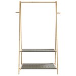 vidaXL Porte-vêtement avec étagères 96x45 5x150 5 cm bambou