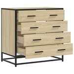 vidaXL Commode chêne sonoma 70x41x70 cm bois d'ingénierie