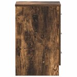 vidaXL Tables de chevet 2 Pièces Chêne fumé 38x35x56 cm Bois d'ingénierie