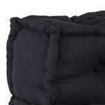 vidaXL Pouf modulaire anthracite 70x70x54 tissu