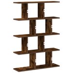 vidaXL Étagère cube murale 12 compartiments chêne fumé bois ingénierie