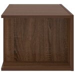 vidaXL Meuble TV avec lumières LED Chêne marron 90x39x30 cm