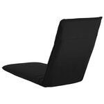 vidaXL Chaise longue pliable Tissu Oxford Noir