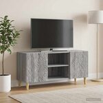 vidaXL Meuble TV 102 x 34 5 x 50 cm Sonoma gris Bois d'ingénierie