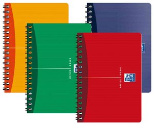 Office Carnet Spirale 90 x 140 mm 100 p Quadrillée 90g Coloris Aléatoire OXFORD