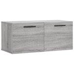 vidaXL Armoire murale sonoma gris 80x36 5x35 cm bois d'ingénierie