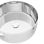 vidaXL Lavabo 40 x 15 cm Céramique Argenté