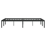vidaXL Cadre de lit métal sans matelas noir 120x190 cm