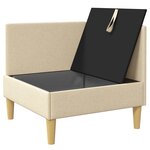 vidaXL Sofa avec rangement Tissu