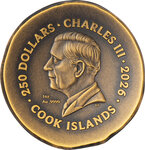 Monnaie KRIOS Numismatic Icons 1 Oz Or 250$ Cook Islands 2026 (PRÉCOMMANDE)