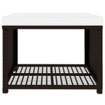 vidaXL Salon de jardin 4 Pièces Résine tressée Marron