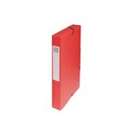 EXACOMPTA - Boite de classement a élastique - Dos 40mm - 24 x 32 - Carte lustrée F.S.C 7/10eme - Couleur rouge