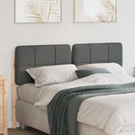 vidaXL Tête de lit capitonnée Marron et gris clair 150 cm Pin massif