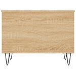 vidaXL Table basse Chêne sonoma 60x44 5x45 cm Bois d'ingénierie