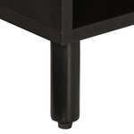 vidaXL Meuble TV noir 80x31x46 cm bois massif de manguier