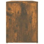 vidaXL Étagère à chaussures Chêne fumé 100x35x45 cm Bois d'ingénierie