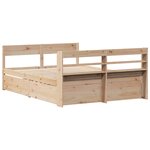vidaXL Cadre de lit sans matelas 140x190 cm bois de pin massif