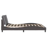 vidaXL Cadre de lit sans matelas Zadar gris 180x200 cm similicuir