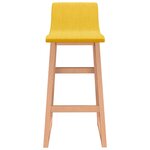vidaXL Tabourets de bar lot de 2 jaune moutarde tissu
