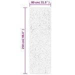 vidaXL Tapis HUARTE à poils courts doux et lavable anthracite 80x250cm