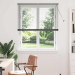 vidaXL Store de Fenêtre Gris foncé 80 x 130 cm Aluminium