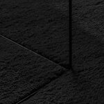 vidaXL Tapis HUARTE à poils courts doux et lavable noir 200x200 cm