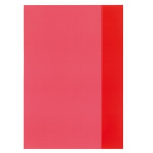 Protège-cahiers  format A4  en PP  rouge transparent HERLITZ