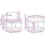 vidaXL Ensemble de canapés d'extérieur 5 pc Blanc et anthracite