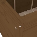 vidaXL Lit surélevé de jardin brun miel 119 5x82 5x78 cm pin massif