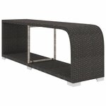 Vidaxl salon de jardin 8 pièces avec coussins résine tressée noir