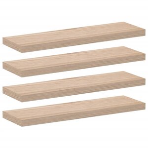 vidaXL Étagères flottantes 4 Pièces 80x23 5x4 cm bois d'ingénierie