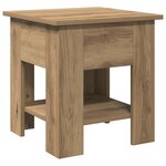 vidaXL Table basse chêne artisanal 40x40x42 cm bois d'ingénierie