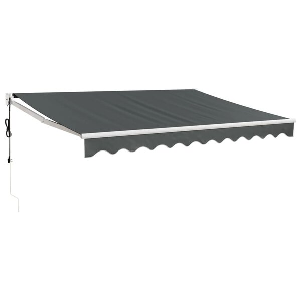 vidaXL Auvent rétractable automatique anthracite 3 5x2 5 m
