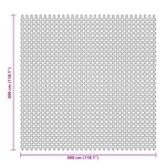 vidaXL Tapis de sol de camping anthracite 3x3 m