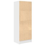 vidaXL Étagère blanche Blanc MDF Standard Étagère blanche